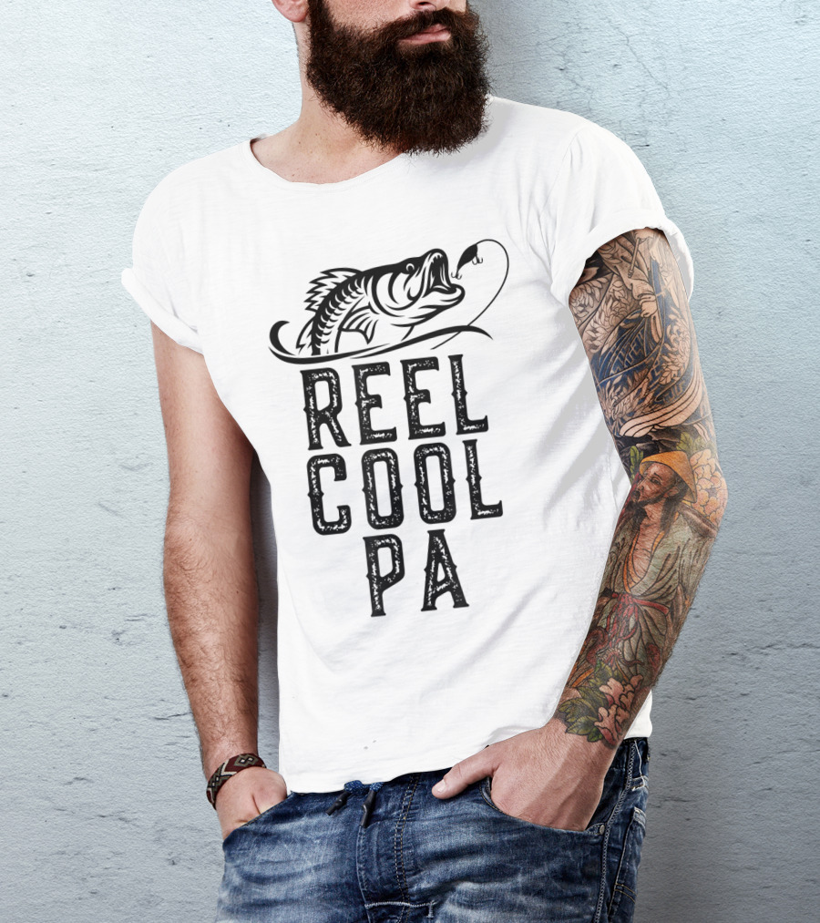 Reel Cool Pa Father's Day Fishing Fan Gift T-Shirt