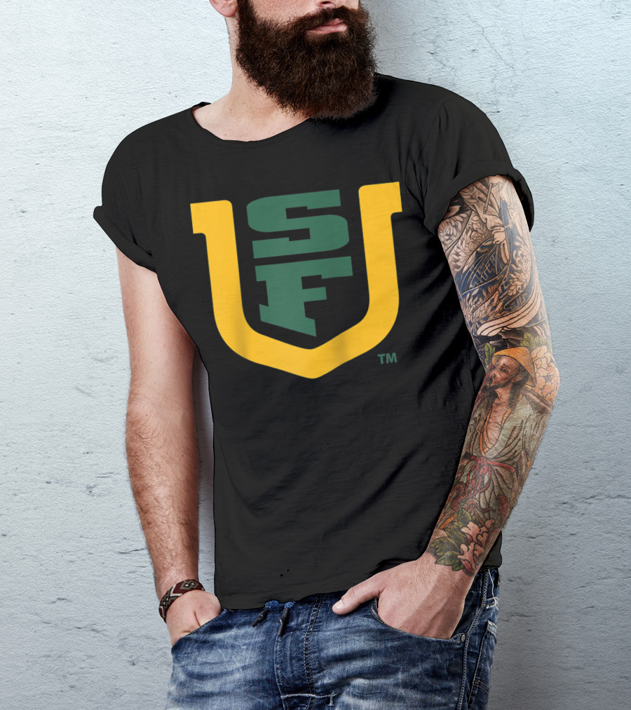 University Of San Francisco Dons NCAA SF Logo PPSNU031 Rag T-Shirt