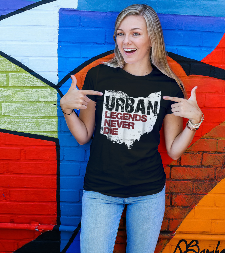 Urban Legends Never Die Ohio State Map T-Shirt