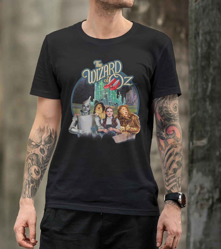 The Wizard Of Oz Dorothy Tin Man Scarecrow Cowardly Lion Emerald City T-Shirt