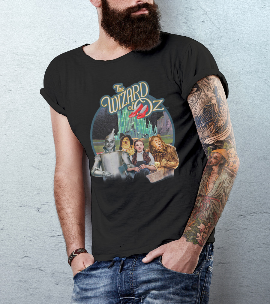 The Wizard Of Oz Dorothy Tin Man Scarecrow Cowardly Lion Emerald City T-Shirt