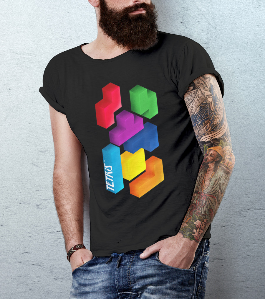 Tetris Colorful Blocks Mommy And Me T-Shirt