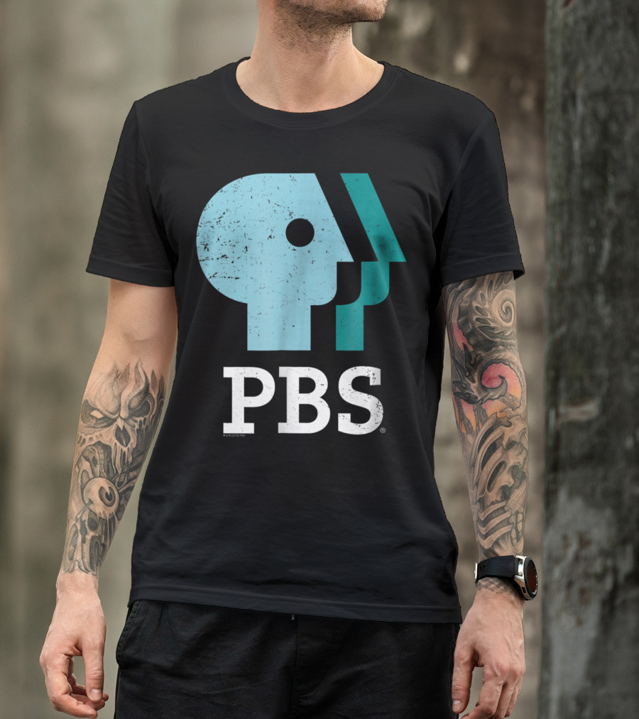 PBS Distressed Sky Mint Pistachio T-Shirt
