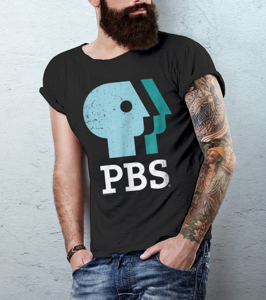 PBS Distressed Sky Mint Pistachio T-Shirt