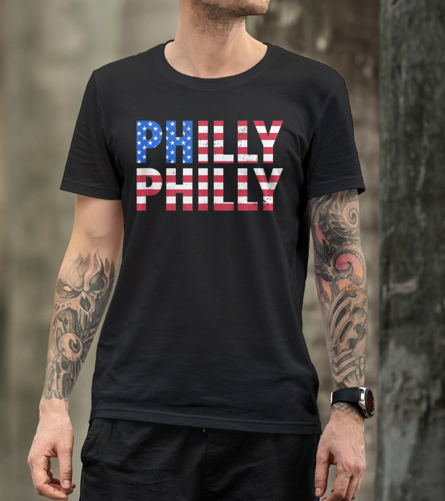 Philly Philly USA Flag T-Shirt