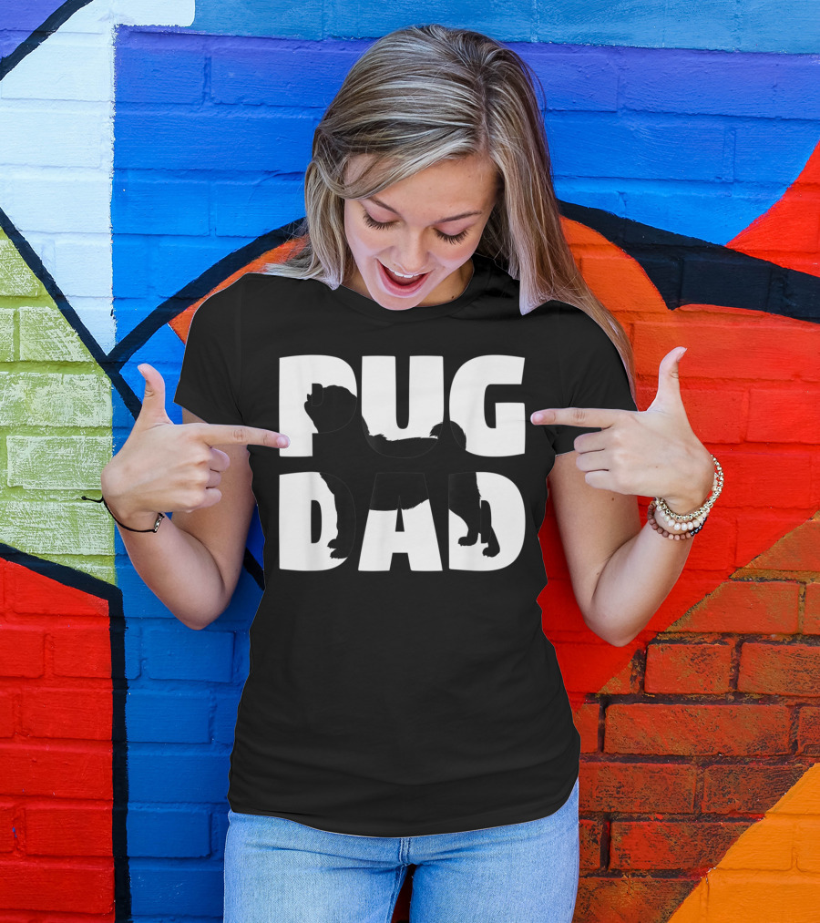 Pug Dad Pug Father Dog Dad T-Shirt