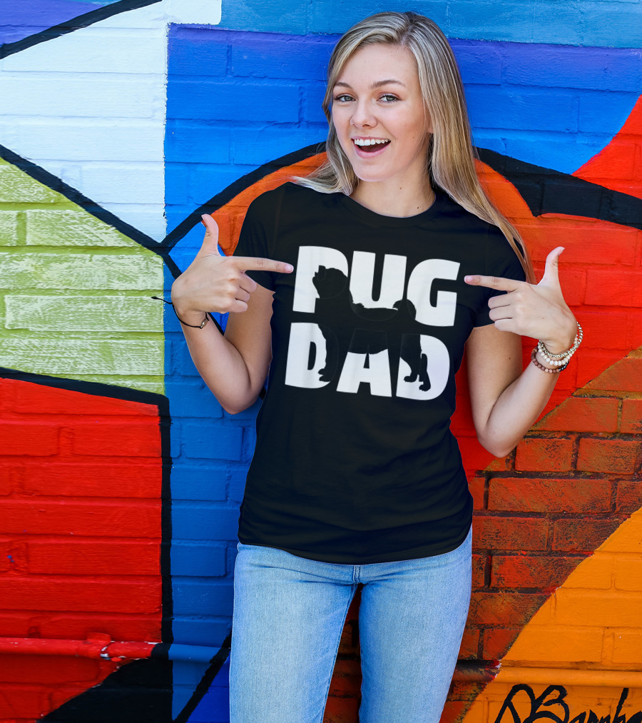 Pug Dad Pug Father Dog Dad T-Shirt