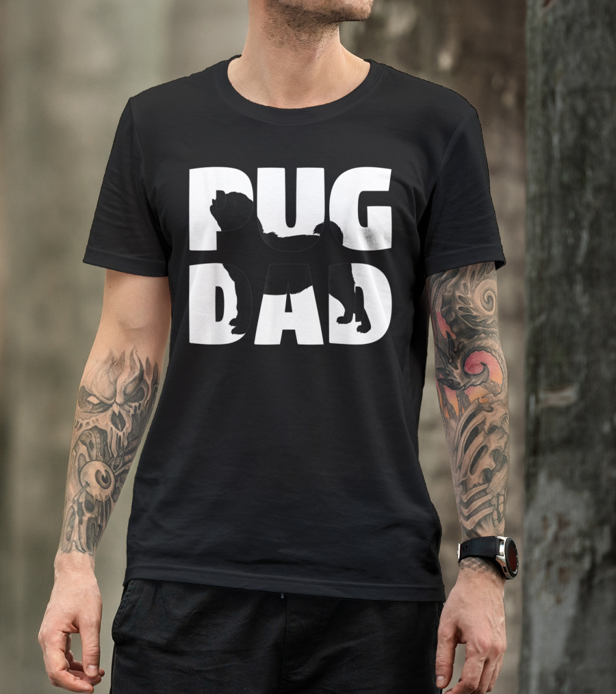 Pug Dad Pug Father Dog Dad T-Shirt