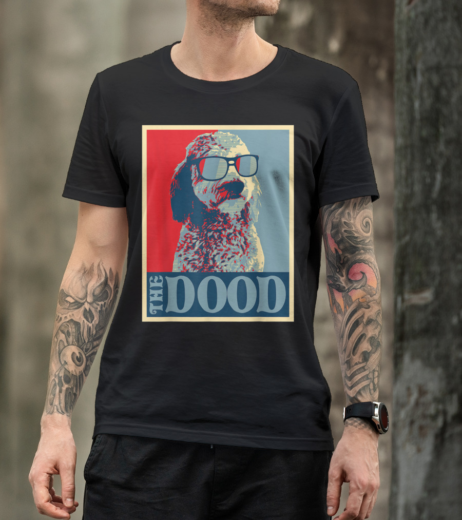 The Dood Goldendoodle Doodle Mom And Dood Dad Retro T-Shirt