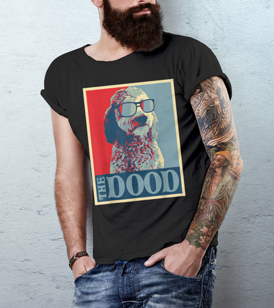 The Dood Goldendoodle Doodle Mom And Dood Dad Retro T-Shirt