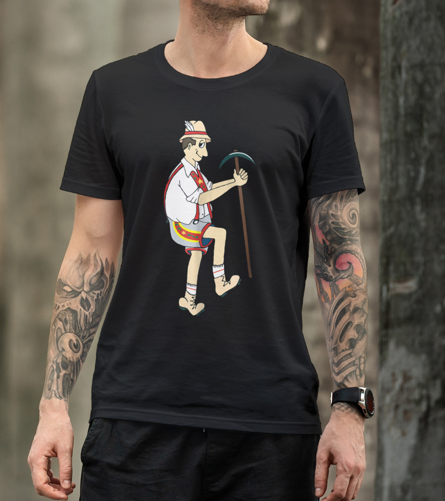 Yodely Guy The Price Is Right Cliff Hangers Game Character Bavarian Lederhosen T-Shirt