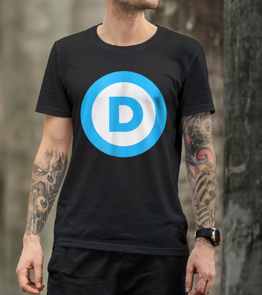 Vote Elect Democrat Freedom D Circle T-Shirt