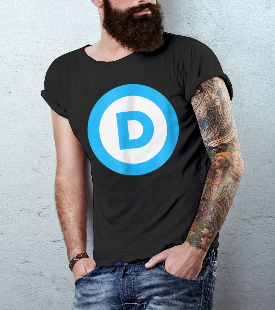 Vote Elect Democrat Freedom D Circle T-Shirt