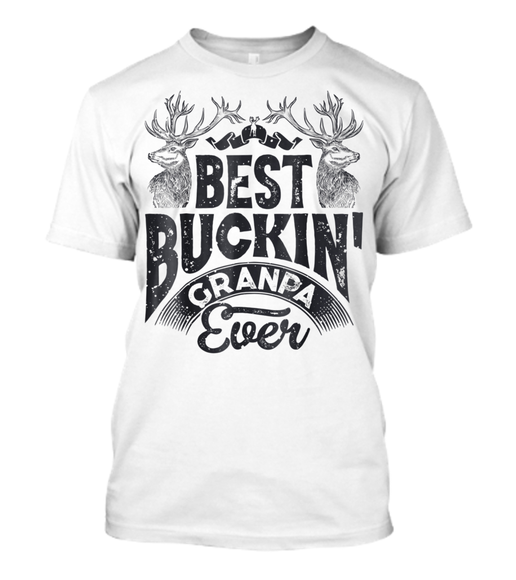 Best Buckin Grandpa Ever Hunting Hunter T-Shirt