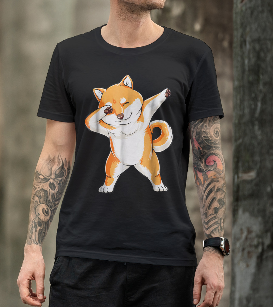 Dabbing Shiba Inu Dog Puppy Animal Lover T-Shirt