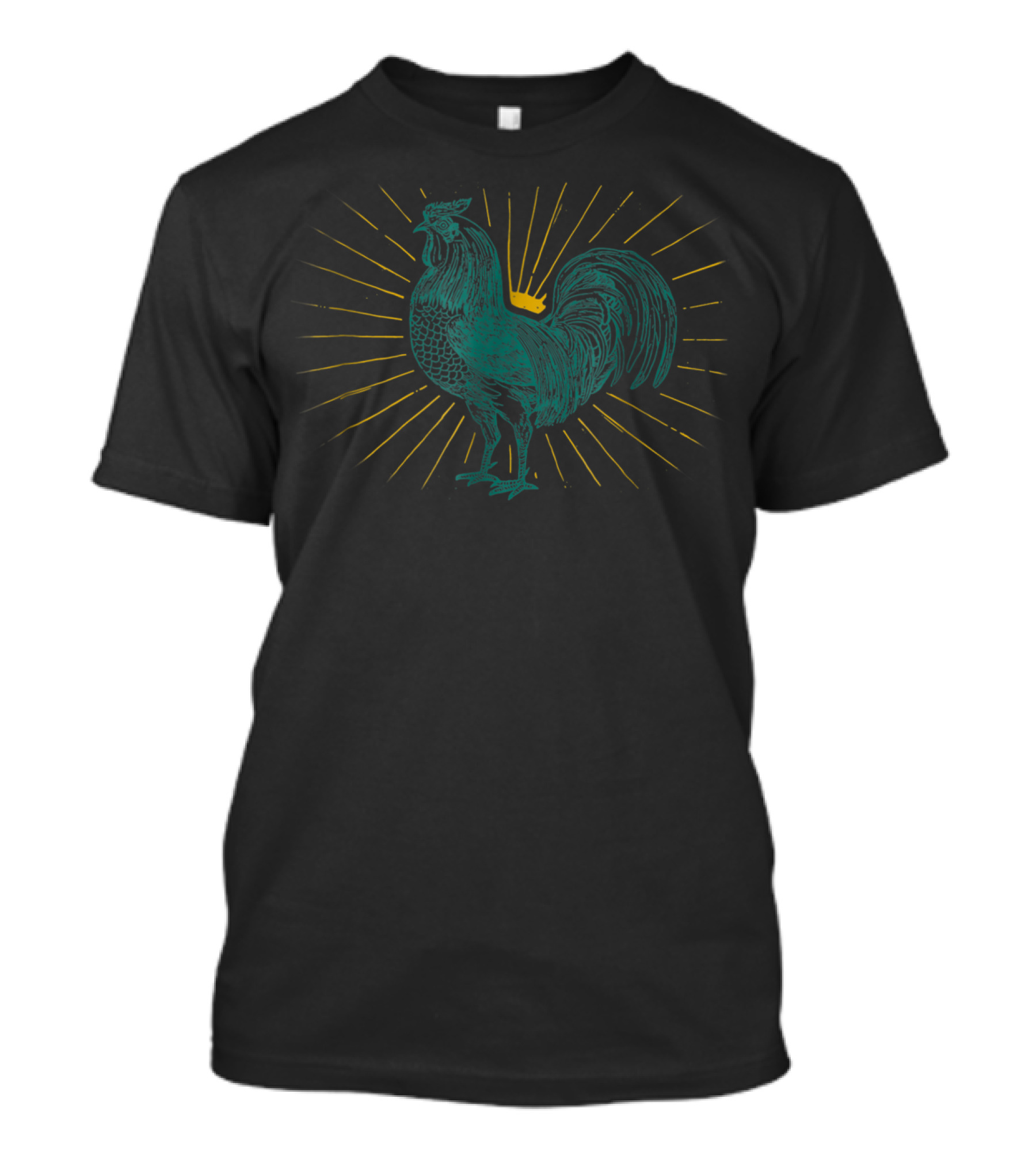 Funny Chicken Lover Farm Poultry Farmer Radiant Rooster T-Shirt