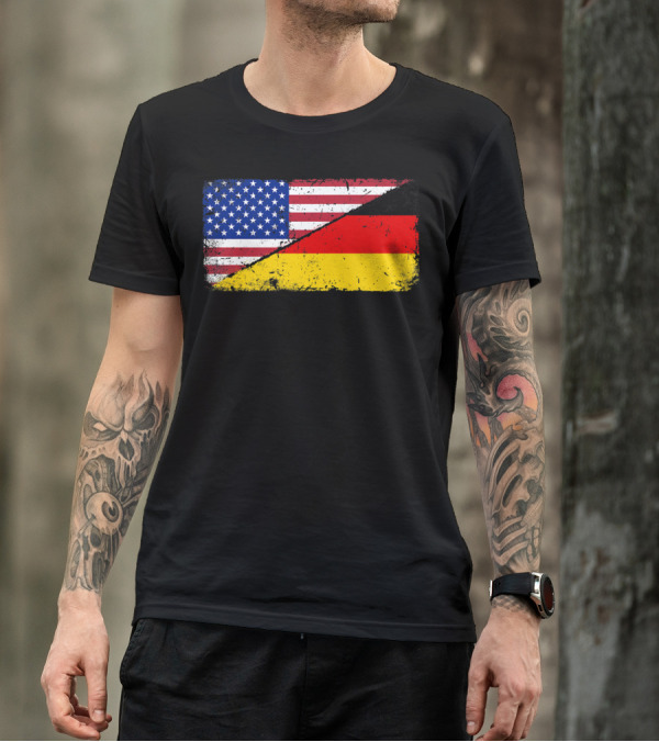 German American Flag Oktoberfest Mashup T-Shirt
