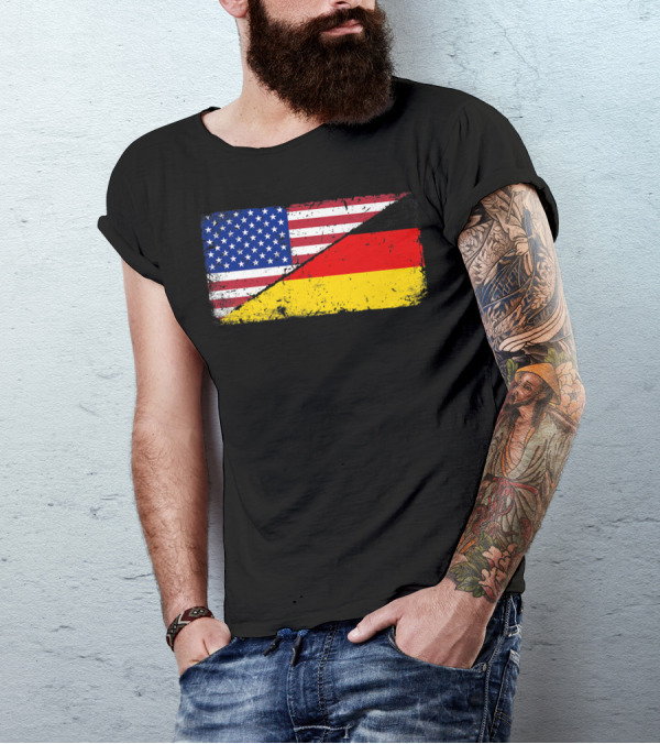 German American Flag Oktoberfest Mashup T-Shirt