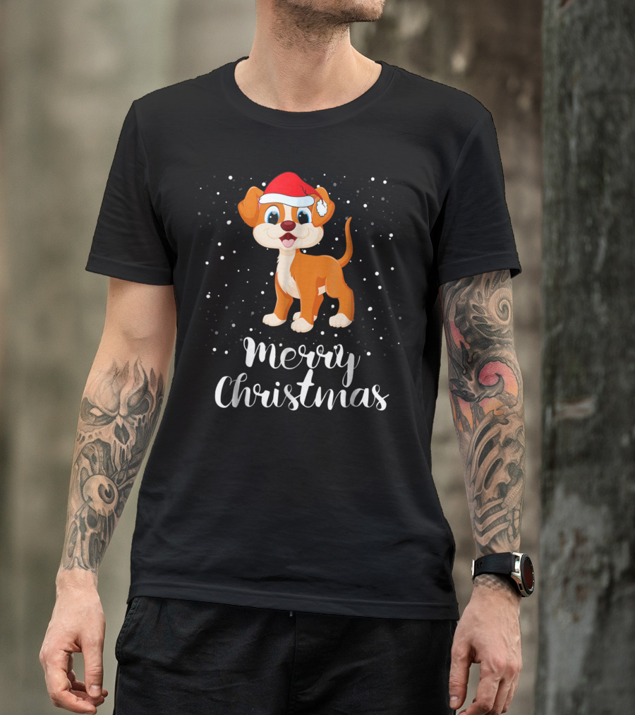 Merry Christmas Dog Funny Christmas Matching Family Group T-Shirt