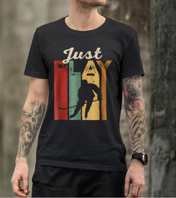Just Play Hockey Retro T-Shirt