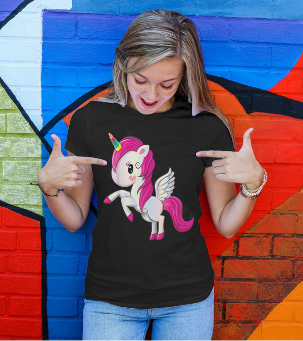 Rainbow Unicorn Birthday Girl Birthday T-Shirt