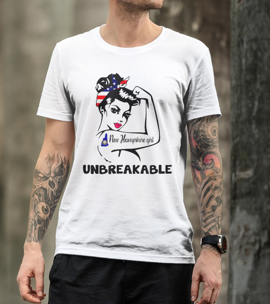 New Hampshire Girl Unbreakable Vintage Patriotic T-Shirt