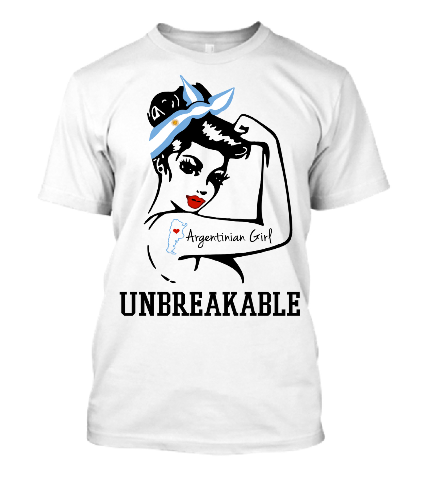 Argentinian Girl Unbreakable Iconic Tattoo T-Shirt