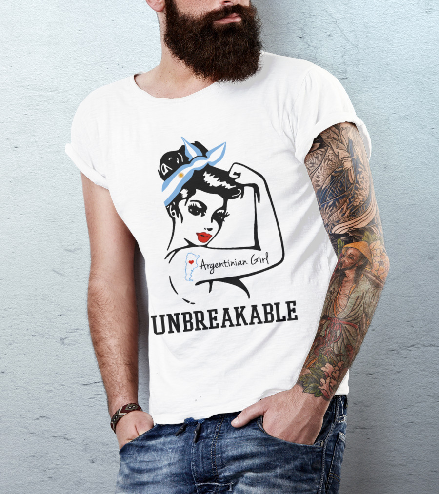 Argentinian Girl Unbreakable Iconic Tattoo T-Shirt