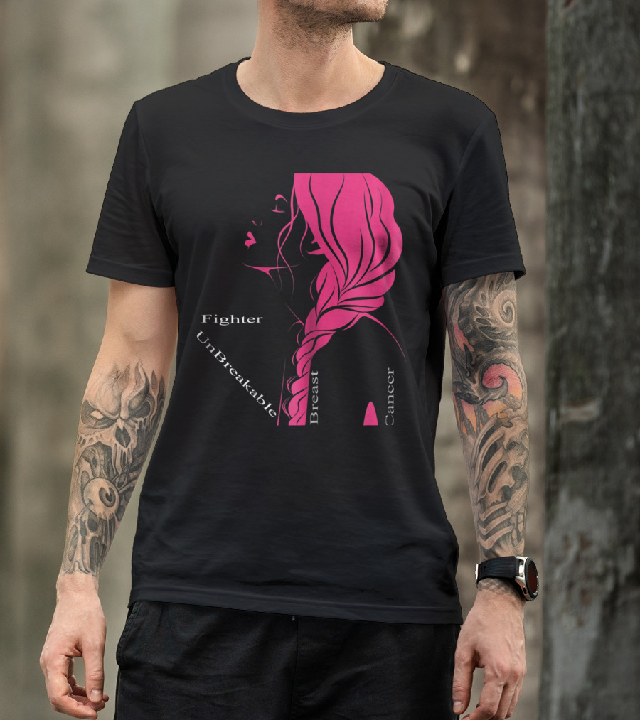 Breast Cancer Fighter Unbreakable Warrior T-Shirt