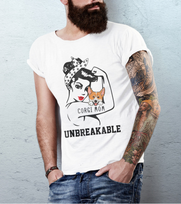 Pembroke Corgi Mom Unbreakable T-Shirt