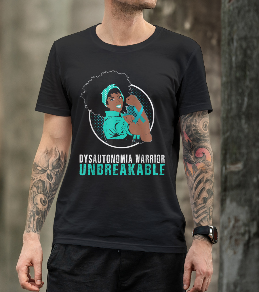 Black Girl Dysautonomia Warrior Unbreakable T-Shirt