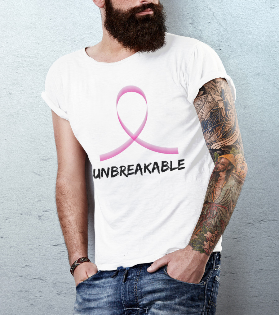 Breast Cancer Survivor Support Unbreakable Pink T-Shirt