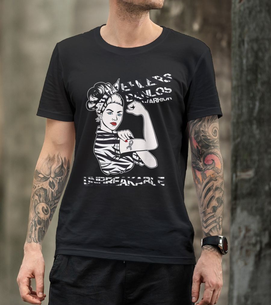 Ehlers Danlos Warrior Unbreakable Pin-Up Strength T-Shirt