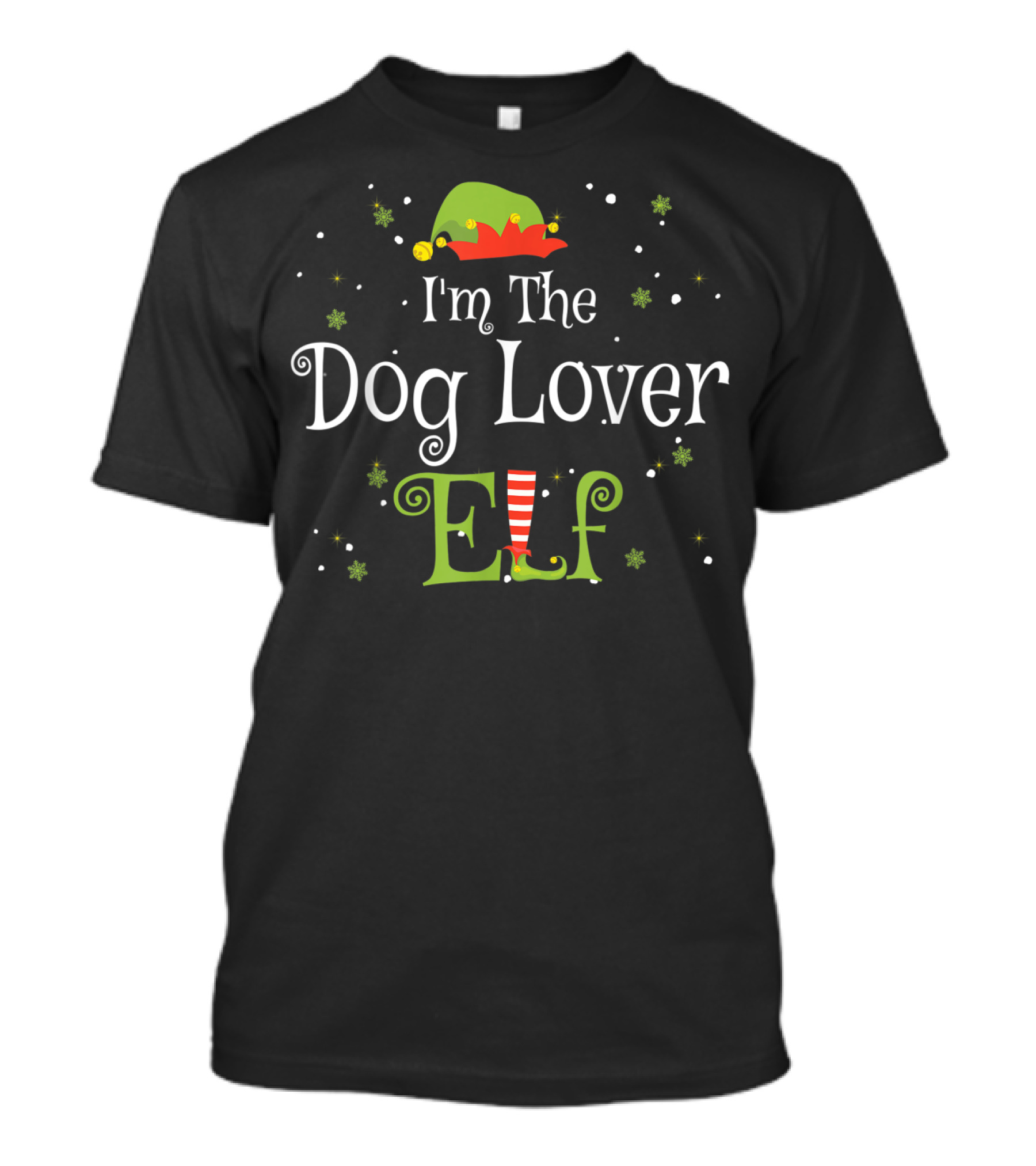 I'm The Dog Lover Elf Christmas Family Matching Group T-Shirt