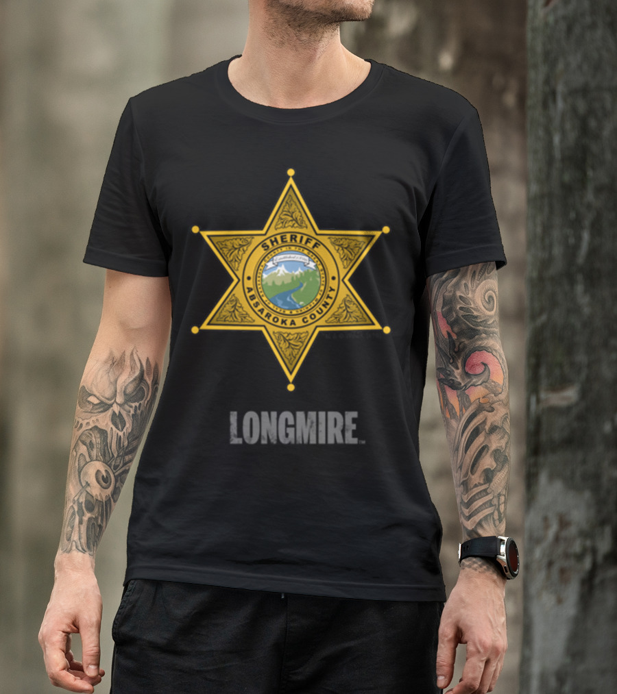 Longmire Sheriff Absaroka County Badge T-Shirt