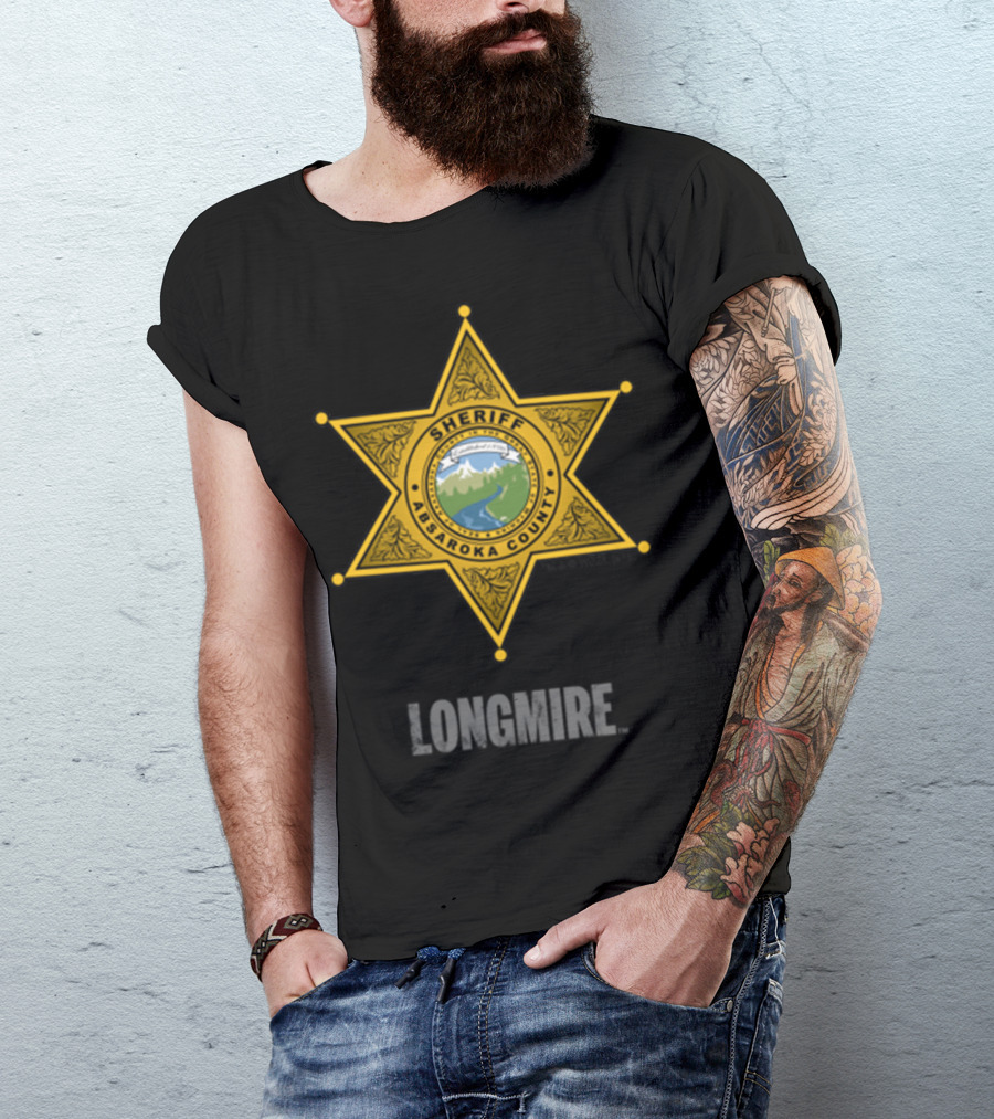 Longmire Sheriff Absaroka County Badge T-Shirt
