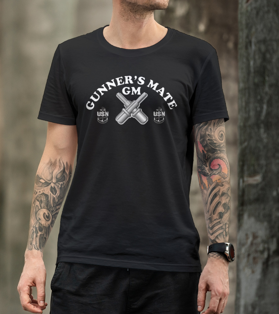 Gunner's Mate GM USN Navy Rating Badge T-Shirt