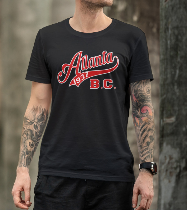 Atlanta 1937 B.C. Negro Baseball League Apparel Blk T-Shirt