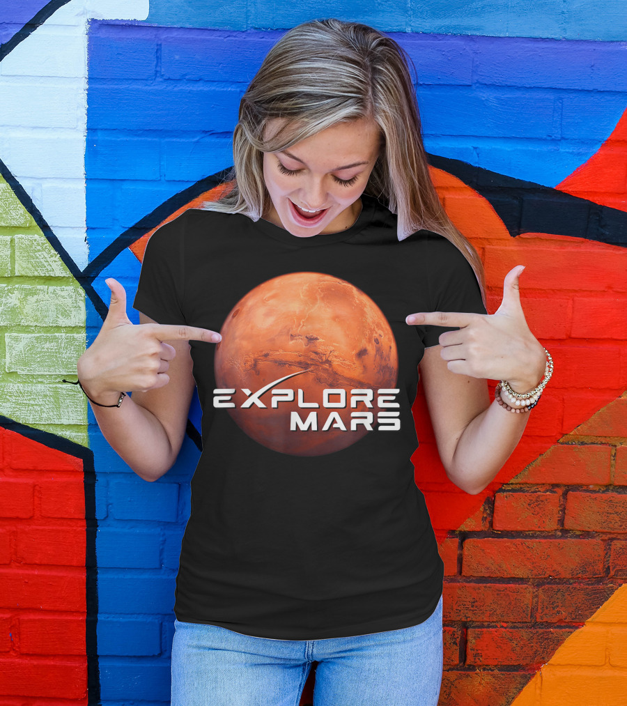 Explore Mars SpaceX Mars Exploration T-Shirt