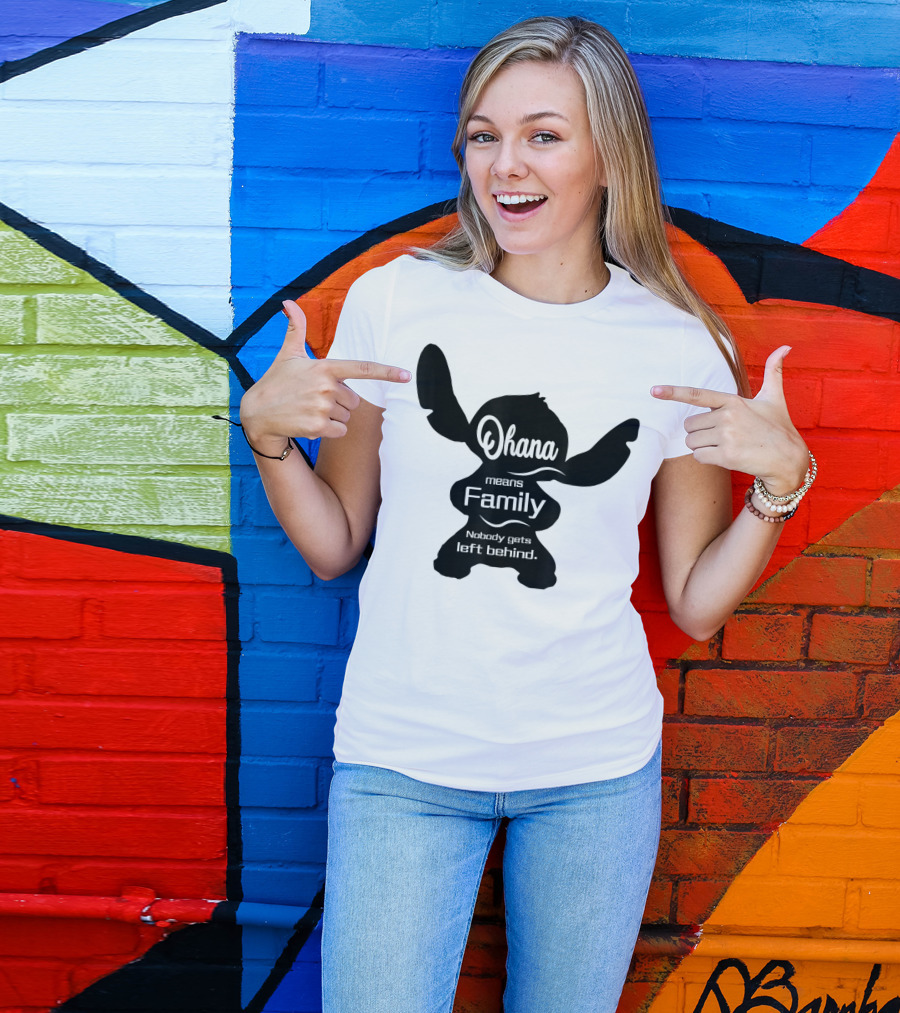 Ohana Means Family Nobody Gets Left Behind Stitch T-Shirt