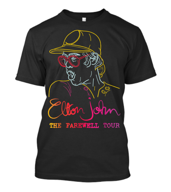 Elton John The Farewell Tour Retro Legends Music Tour T-Shirt