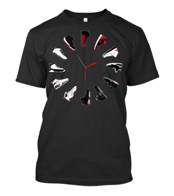 Sneaker Clock With Iconic Shoe T-Shirt