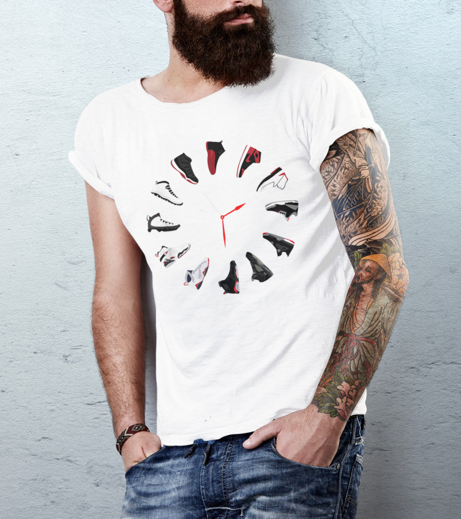Sneaker Clock With Iconic Shoe T-Shirt