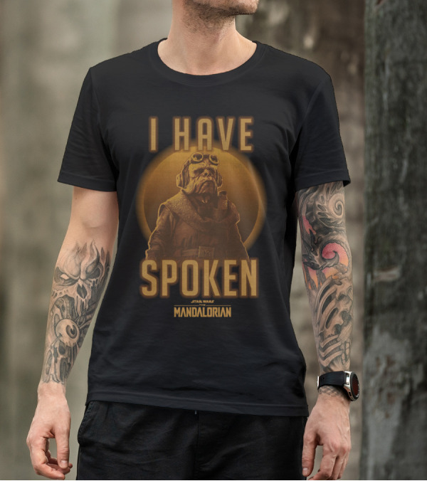 Star Wars The Mandalorian Kuiil I Have Spoken Text And Character T-Shirt