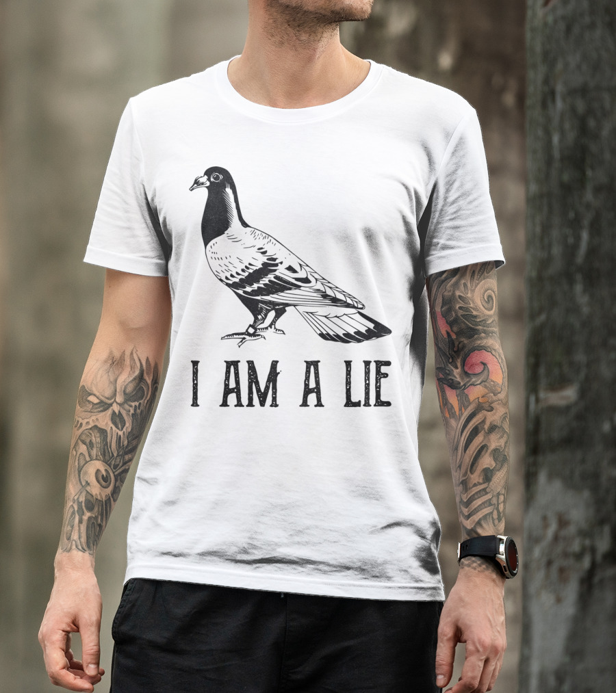 Vintage Bird I Am A Lie Aren't Real Spies T-Shirt