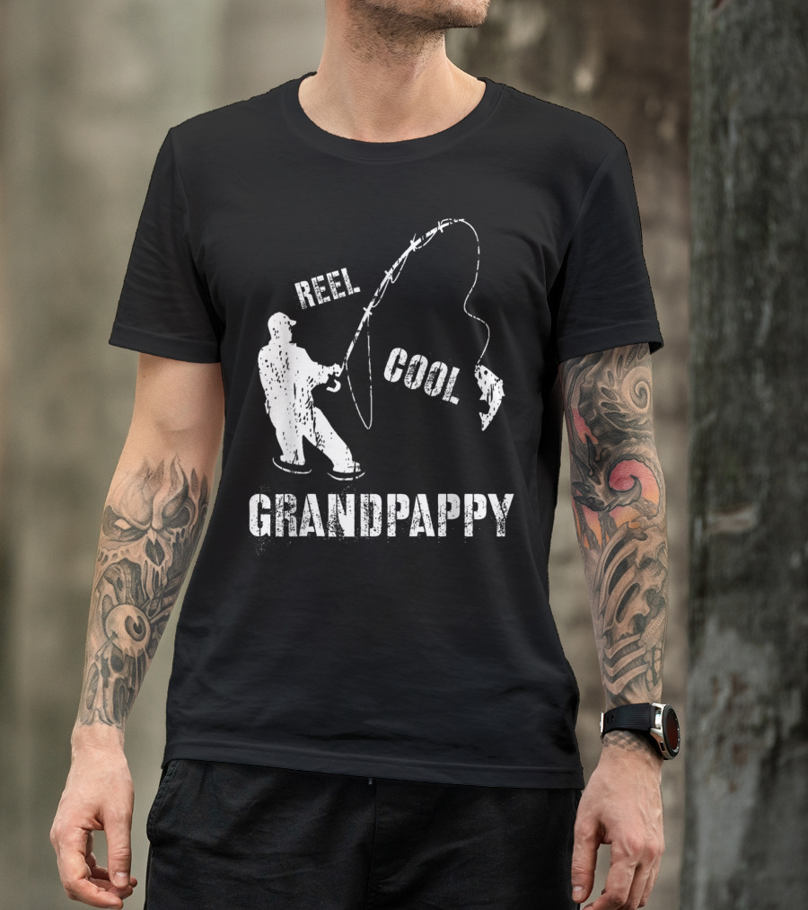 Reel Cool Grandpappy Fishing Fisherman Vintage T-Shirt
