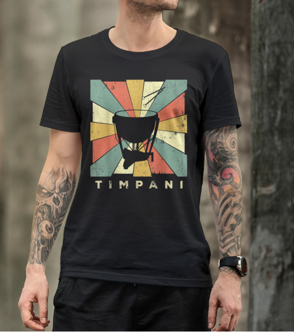 Timpani Vintage Percussion Music T-Shirt