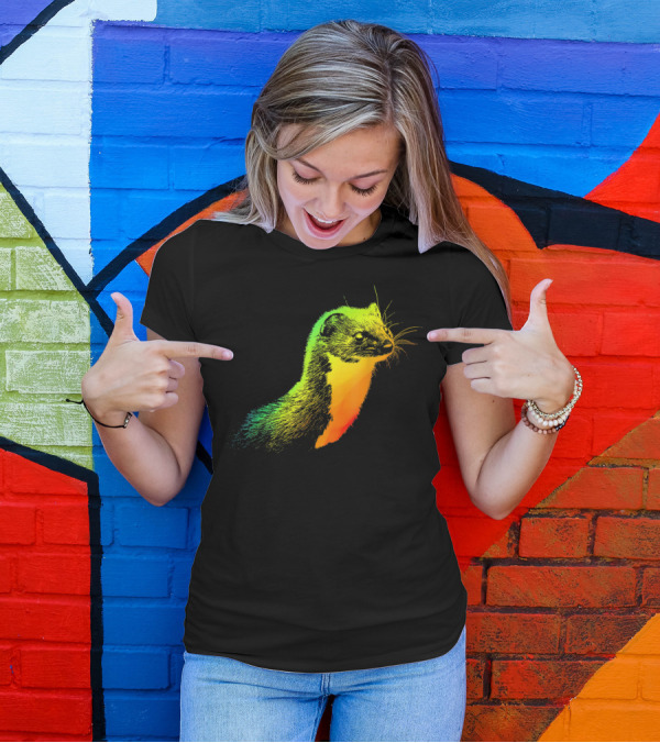 Weasel Vibrant Rainbow Spectrum T-Shirt