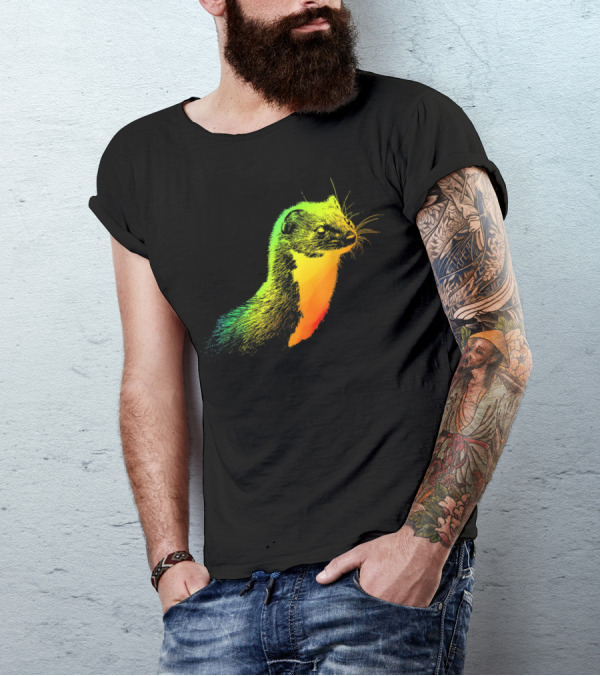 Weasel Vibrant Rainbow Spectrum T-Shirt