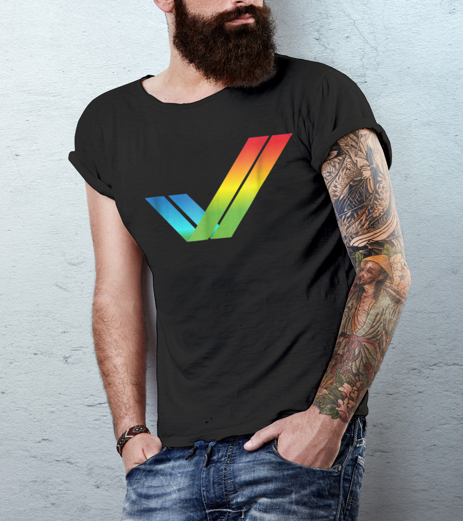 Amiga Rainbow Tick Computer T-Shirt